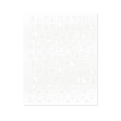 Moyra Nail Stickers No. 01, Hvid